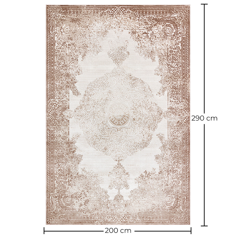 Vintage Oriental Carpet - (290x200 cm) - Cerulean image 10