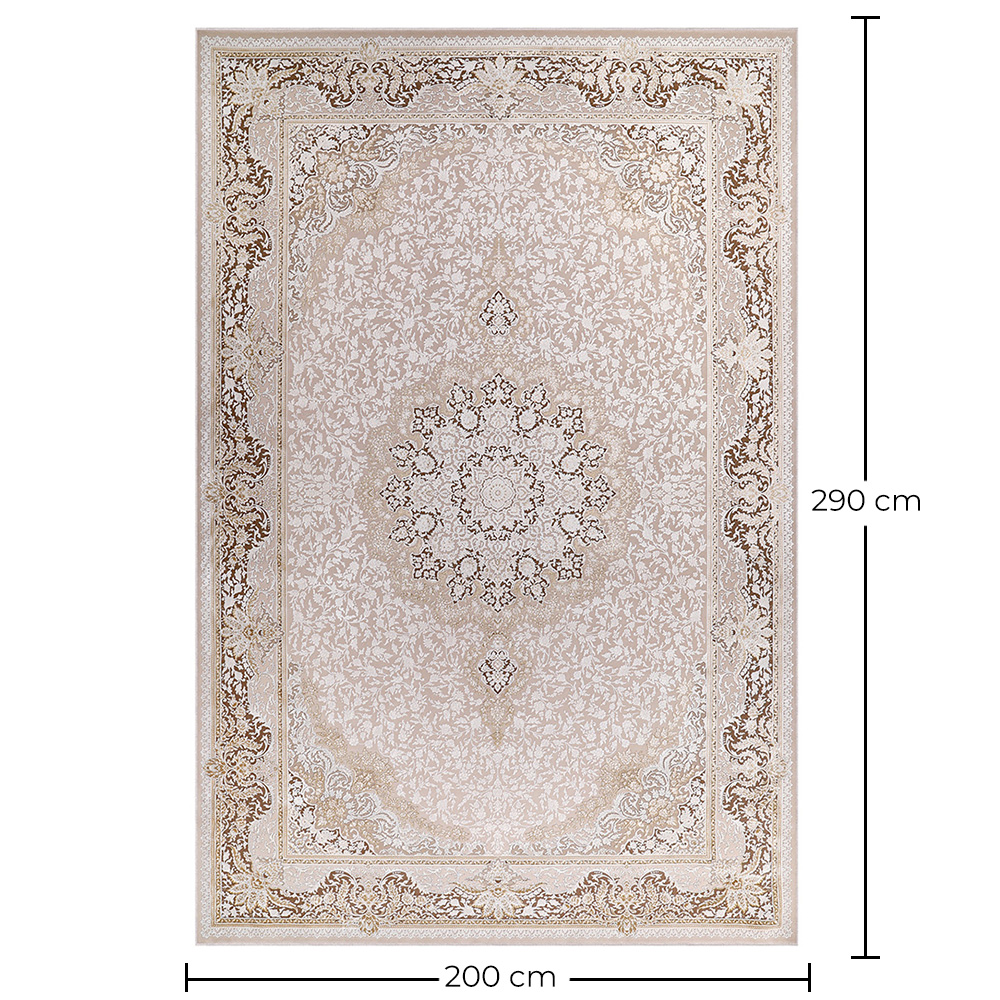 Vintage Oriental Carpet - (290x200 cm) - Lattice image 10