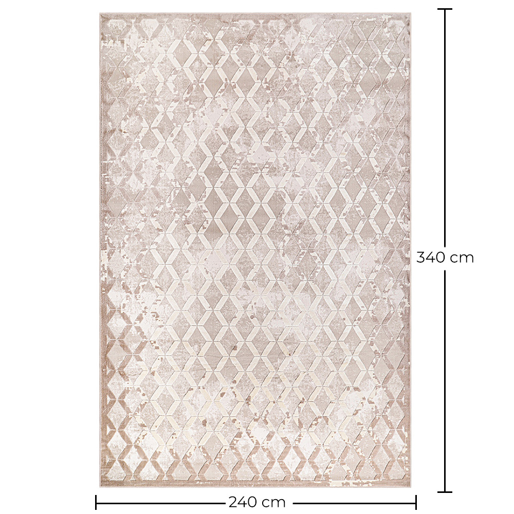 Vintage Oriental Carpet - (240x340 cm) - Citron image 10