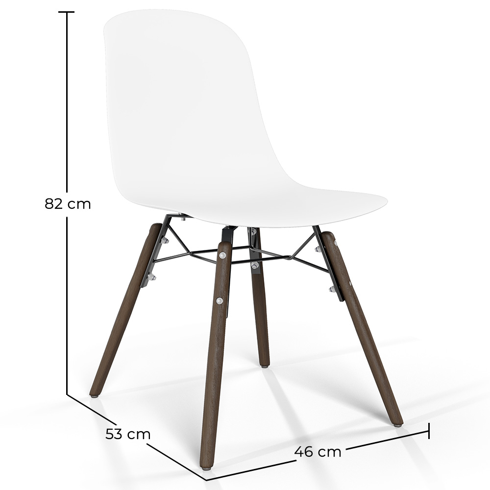 Dining chair with dark wood legs – Modern style and functionality - Broly image 10