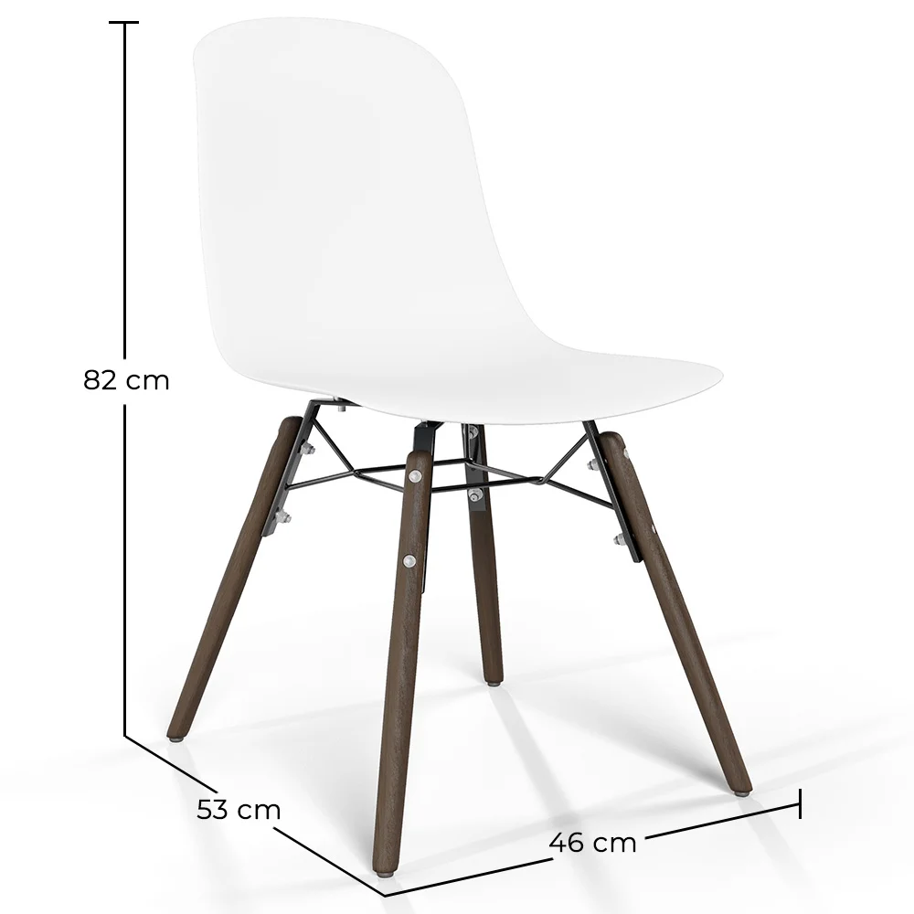 Dining chair with dark wood legs – Modern style and functionality - Broly image 10