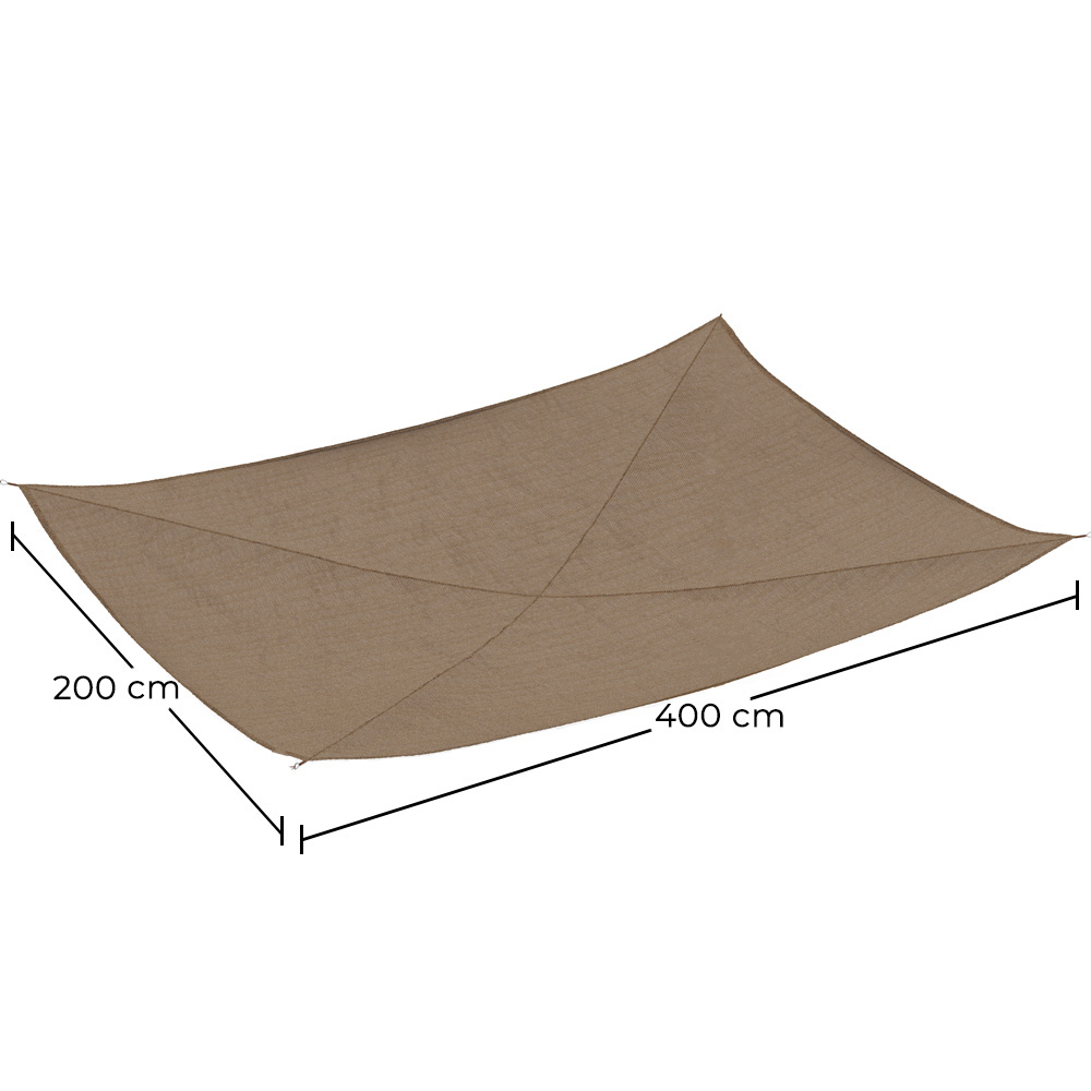 Auvent en fibre de coco 2x4M - voile d'ombrage 100 % naturel  