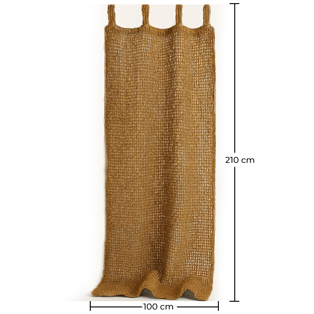 Rideau d'ombrage en fibre de coco 2,1x1M – Voile d'ombrage 100 % naturel