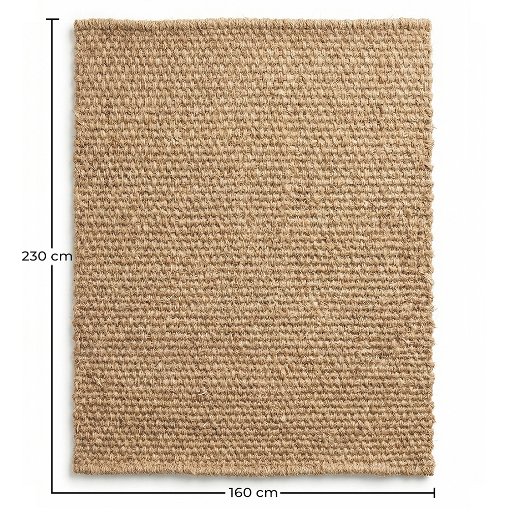 Rug Natural Coir Fiber 230x160 cm – Indoor & Outdoor Use – Mahou