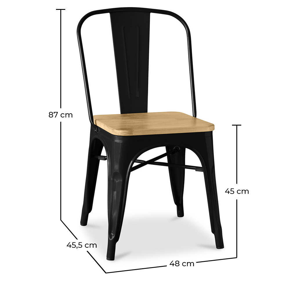 Dining Chair - Industrial Design - Wood & Steel - Stylix image 10