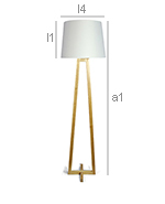 Floor lamp wood base nordic style image 10