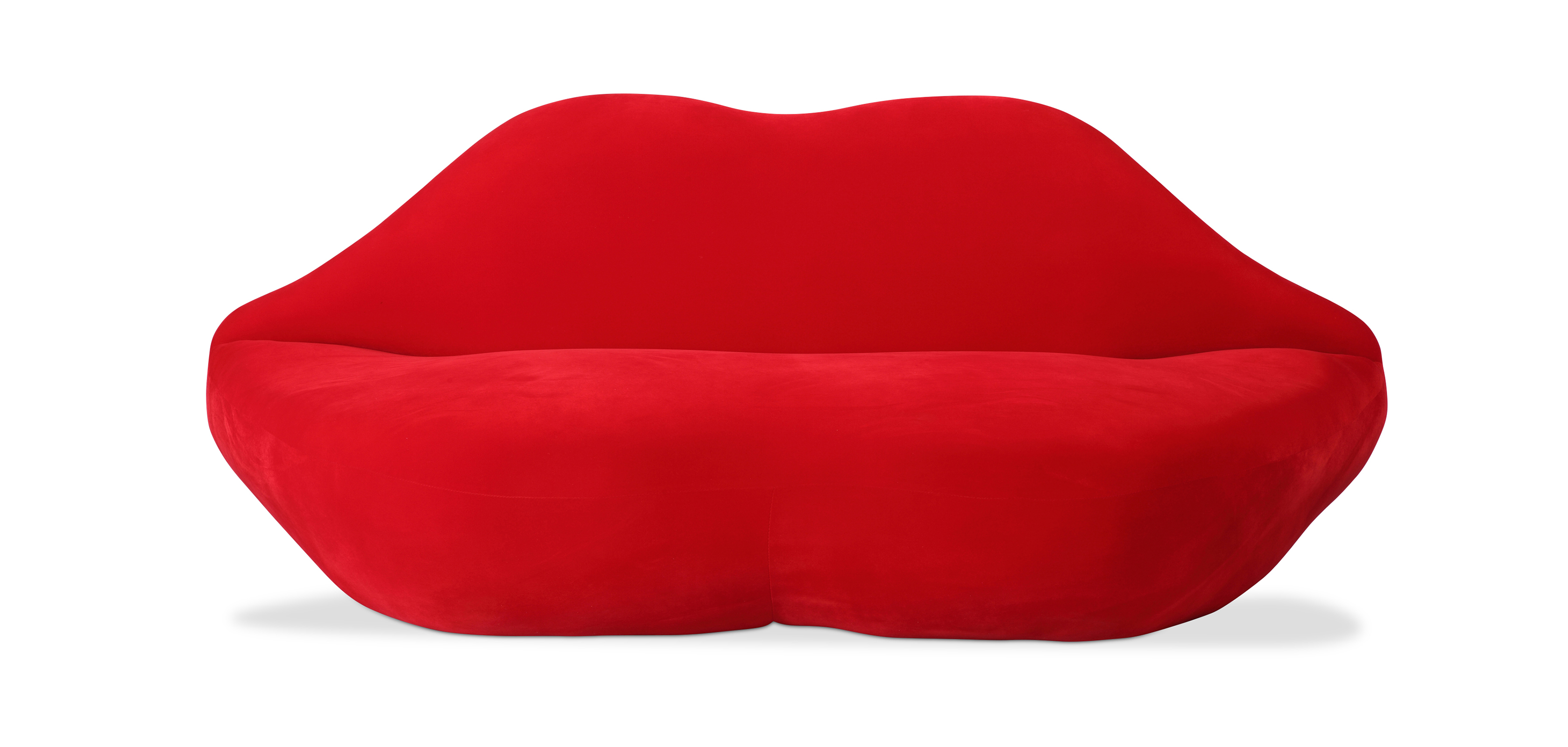 Buy Lips Design Sofa Microfiber Red 28794 in the UK Privatefloor