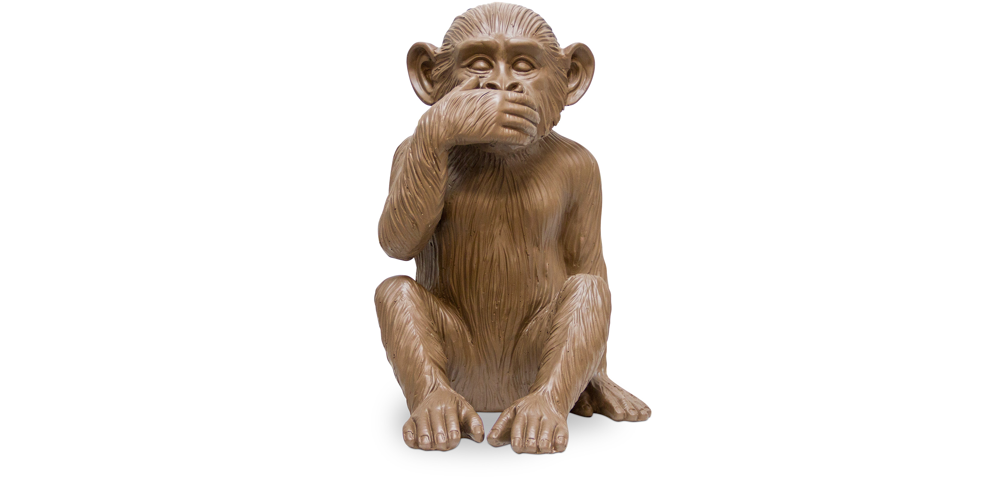 Buy 'Three Wise Monkeys' decorative design sculpture Brown 58449 in the