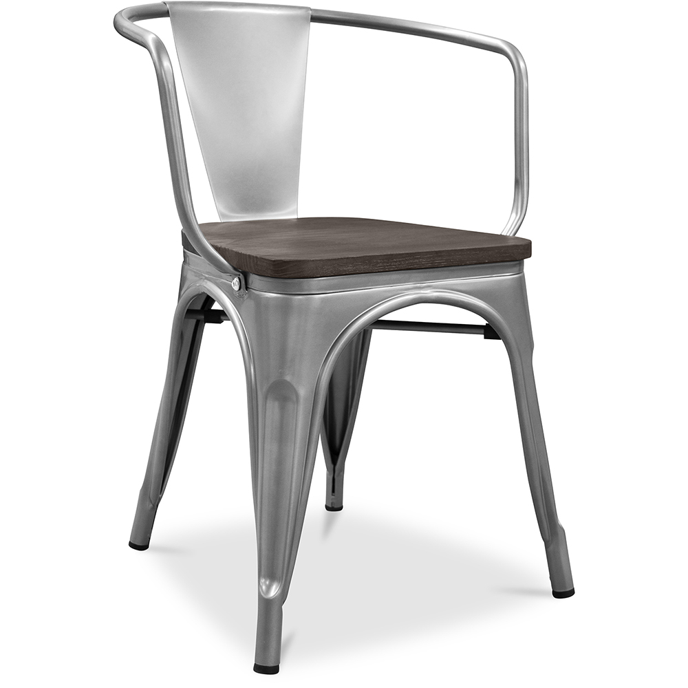 Buy A56 Tolix Armchair Wooden Pauchard Style New Edition Metal Steel 59810 In The Europe Privatefloor