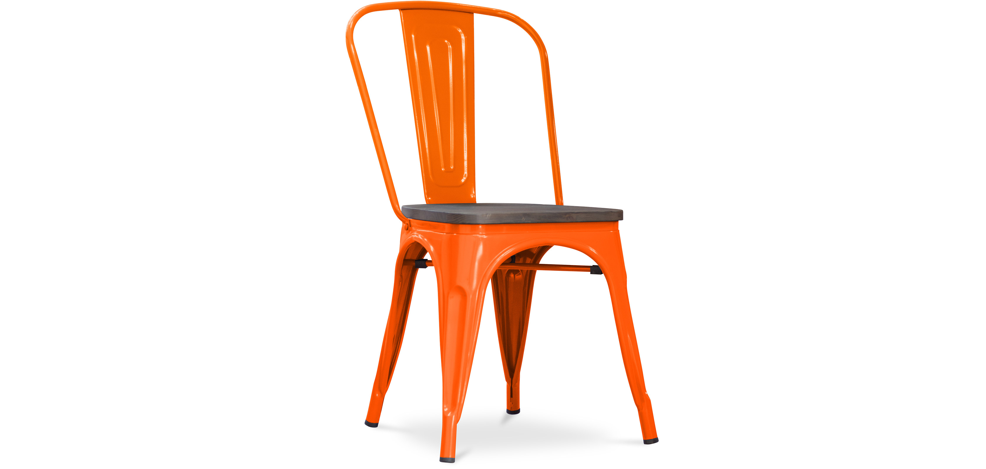 Tolix Chair Wooden seat Xavier Pauchard Style Metal