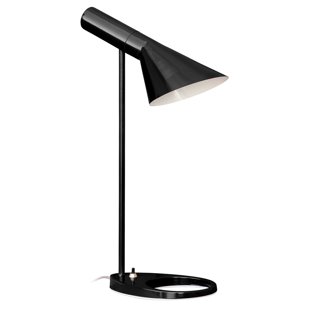 Buy AJ desk lamp Arne Jacobsen steel Black 14633 in the UK Privatefloor