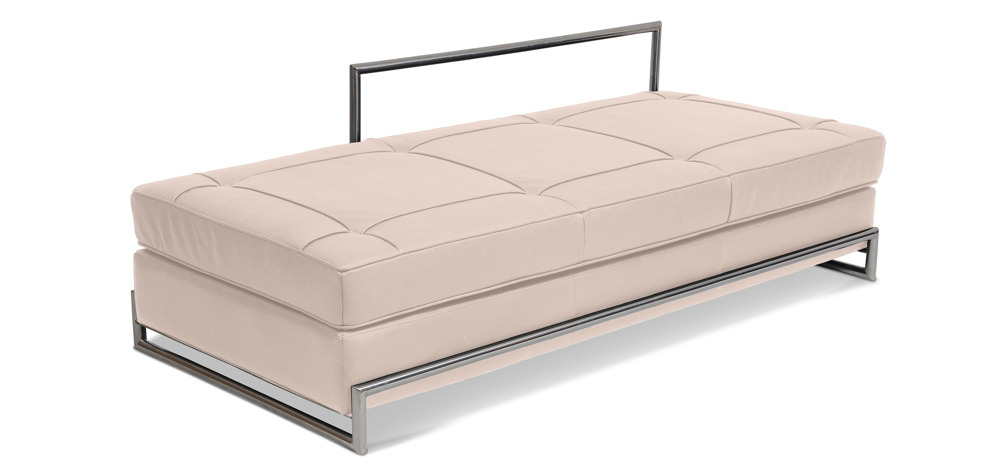 Buy Daybed Eileen Gray style Premium Leather Black 15431 in the Europe Privatefloor