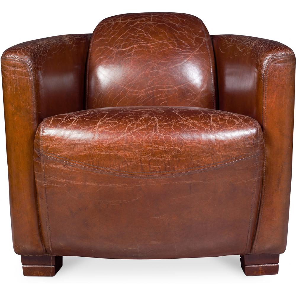 Buy Armchair lounge premium leather Vintage brown 48377 in the UK