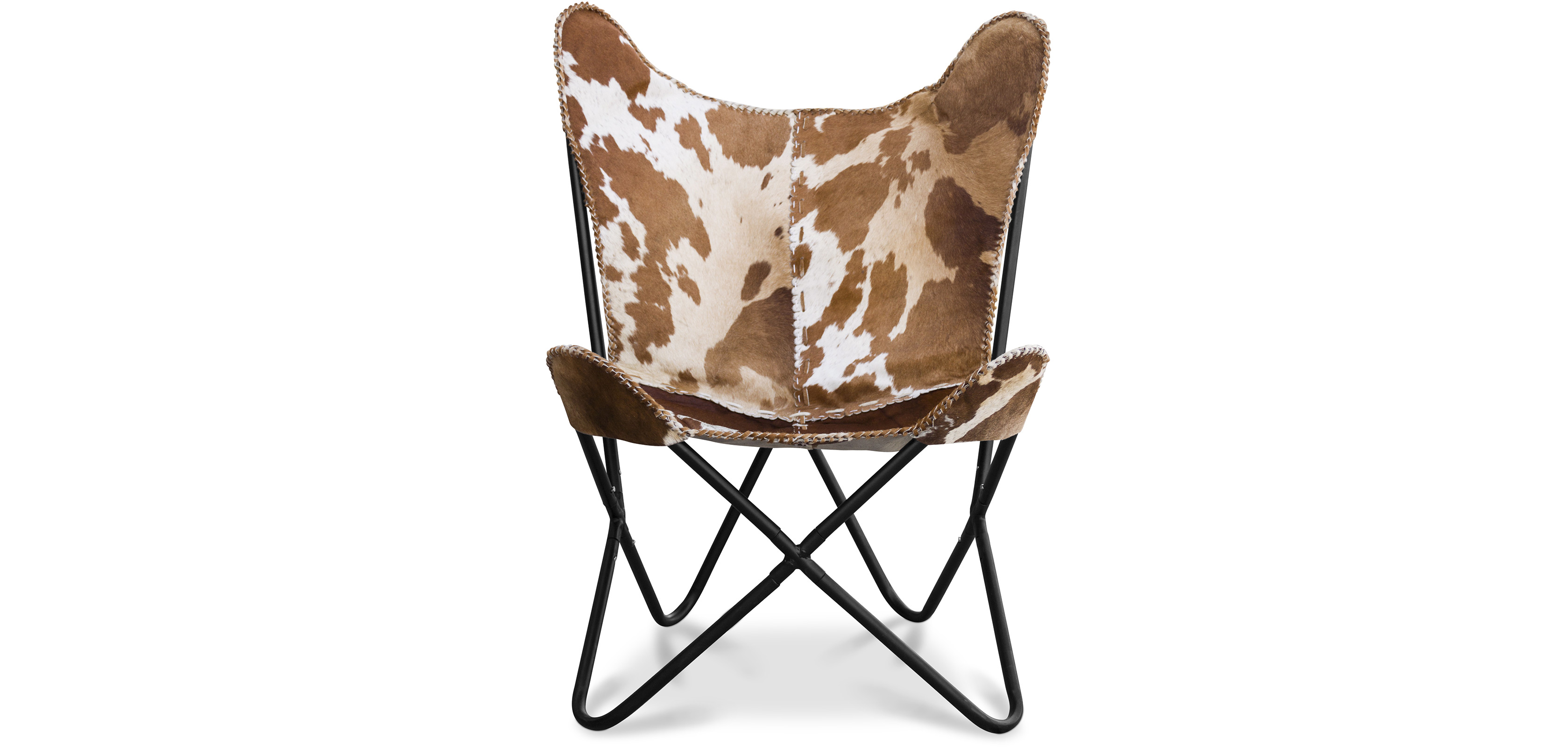 Cow print best sale butterfly chair