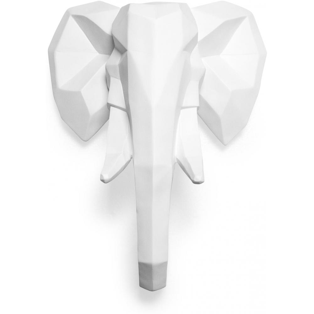 Buy Origami Elephant Head Resin White 58956 in the Europe Privatefloor