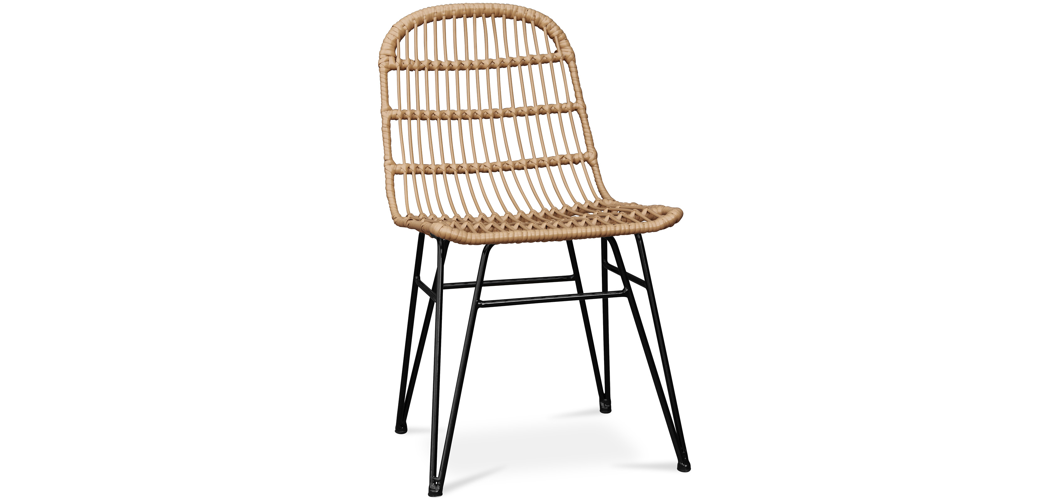 Buy Rattan Dining Chair Boho Style Many Natural wood 59255 in