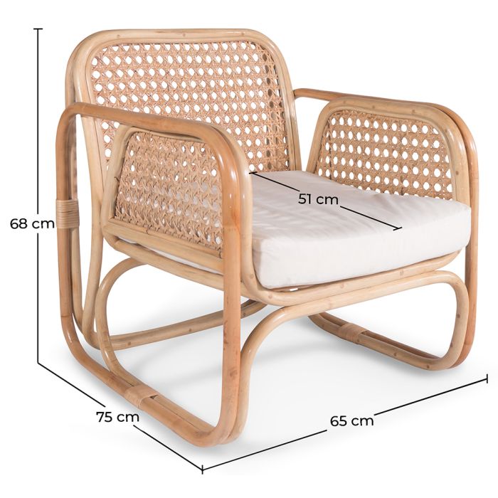 Joplin rattan hot sale lounge chair