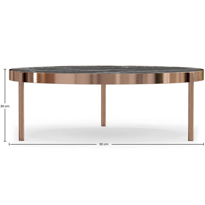 Black and rose hotsell gold coffee table