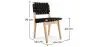 Wooden and Fabric Dining Chair - Sinny image 7