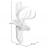 Buy Deer Bust Wall decor - Resin White 55737 with a guarantee