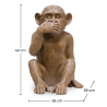 Buy 'Three Wise Monkeys' decorative design sculpture Brown 58449 home delivery