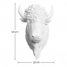 Buy Buffalo bust wall decor - Resin White 58445 - prices