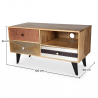 Buy Wooden vintage design Tv cabinet Natural wood 58489 home delivery