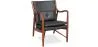 
Wooden Armchair with Armrests - Upholstered in Leather - Annua image 7