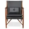 
Wooden Armchair with Armrests - Upholstered in Leather - Annua image 7