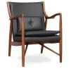 
Wooden Armchair with Armrests - Upholstered in Leather - Annua image 7