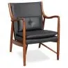 
Wooden Armchair with Armrests - Upholstered in Leather - Annua image 7