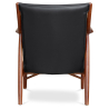 Buy 
Wooden Armchair with Armrests - Upholstered in Leather - Annua Black 58424 - in the EU