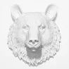 Wall Decoration - White Bear Head - Uka image 7