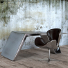 Buy Swan chair Aviator armchair premium leather Black 25626 - in the EU