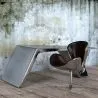 
Armchair with Armrests - Aviator Style - Upholstered in Leather - Via image 7