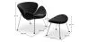 Designer Armchair with Footrest - Upholstered - Chunk image 7
