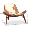 Buy CW07 Lounge Chair Design Boho Bali - Pony Black pony 16775 home delivery