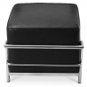 Buy Square footrest - Leather upholstered - Kart Black 55761 - in the EU