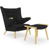 Armchair with Footrest - Upholstered - Grizzly image 7