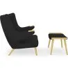 Armchair with Footrest - Upholstered - Grizzly image 7