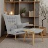 Armchair with Footrest - Upholstered - Grizzly image 7