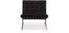Designer Armchair with Footrest - Upholstered in Faux Leather - Town image 7