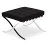 Designer Armchair with Footrest - Upholstered in Faux Leather - Town image 7