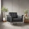 Armchair with Armrests - Upholstered in Faux Leather - Town image 7