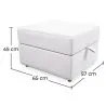 Square Storage Ottoman Pouf - Cube image 7