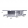 Buy Coffee Table Aviator - Aluminium Metallic light grey 48360 at Privatefloor
