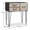 Buy Metal Sideboard - Industrial Design - 3 Drawers - Orson Natural wood 58863 with a guarantee