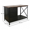 Buy X3 Industrial Desk Black 51320 at Privatefloor