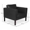 Buy Betzalel Design Living room Armchair  - Premium Leather Black 15441 in the Europe