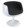 Lounge Chair - White Design Chair - Fabric Upholstery - Geneva image 7
